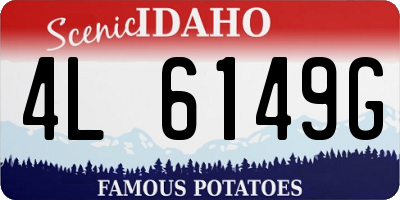 ID license plate 4L6149G