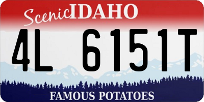 ID license plate 4L6151T