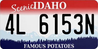 ID license plate 4L6153N