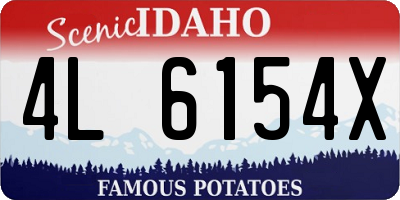 ID license plate 4L6154X