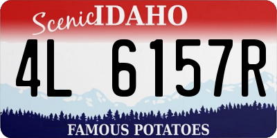 ID license plate 4L6157R