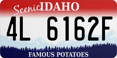 ID license plate 4L6162F