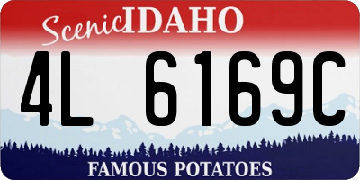 ID license plate 4L6169C
