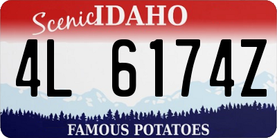 ID license plate 4L6174Z
