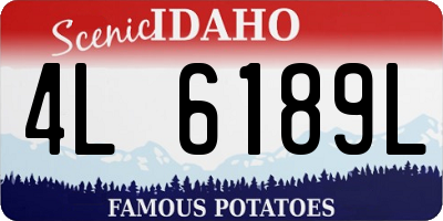 ID license plate 4L6189L