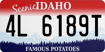 ID license plate 4L6189T