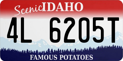 ID license plate 4L6205T