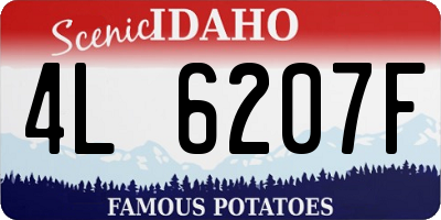ID license plate 4L6207F