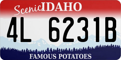 ID license plate 4L6231B