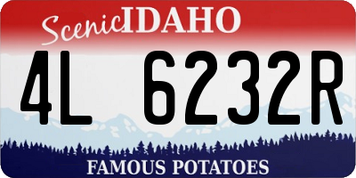 ID license plate 4L6232R