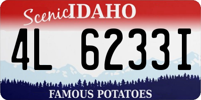 ID license plate 4L6233I