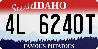 ID license plate 4L6240T
