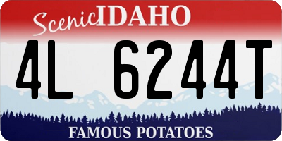 ID license plate 4L6244T