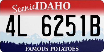 ID license plate 4L6251B