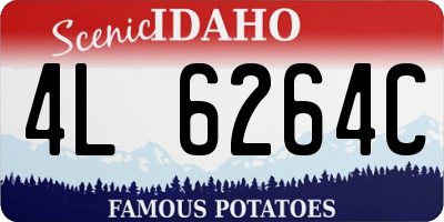 ID license plate 4L6264C