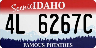 ID license plate 4L6267C