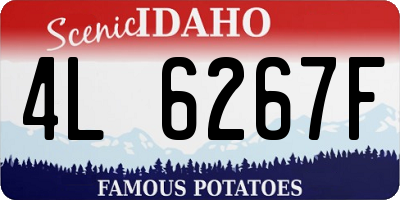 ID license plate 4L6267F