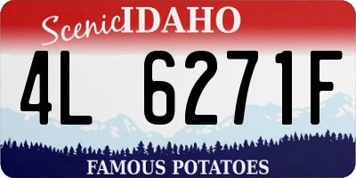 ID license plate 4L6271F