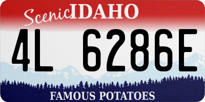 ID license plate 4L6286E