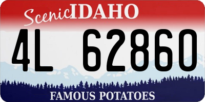ID license plate 4L6286O