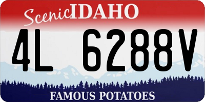 ID license plate 4L6288V