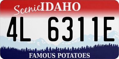 ID license plate 4L6311E