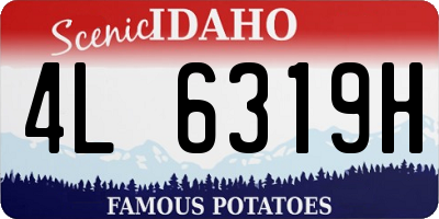 ID license plate 4L6319H