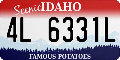 ID license plate 4L6331L