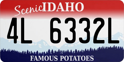ID license plate 4L6332L