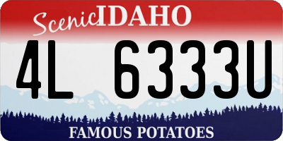 ID license plate 4L6333U