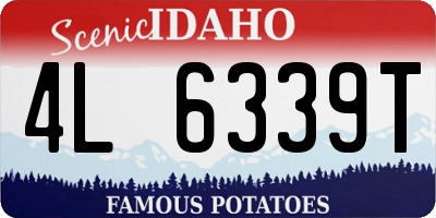 ID license plate 4L6339T