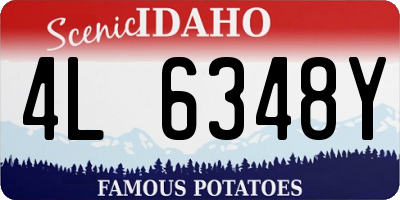 ID license plate 4L6348Y