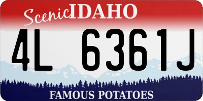 ID license plate 4L6361J