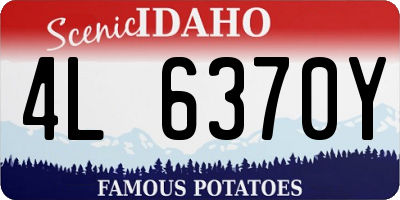 ID license plate 4L6370Y