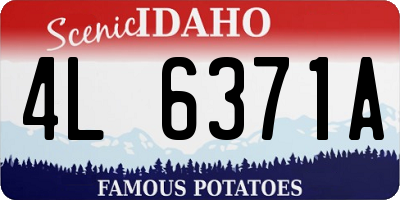 ID license plate 4L6371A