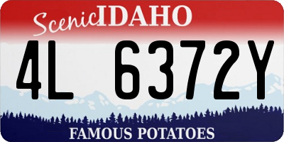 ID license plate 4L6372Y
