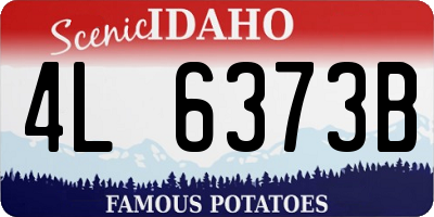 ID license plate 4L6373B