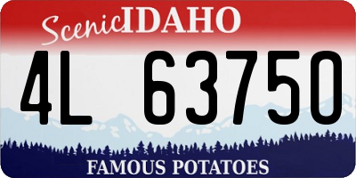 ID license plate 4L6375O