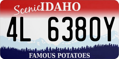 ID license plate 4L6380Y