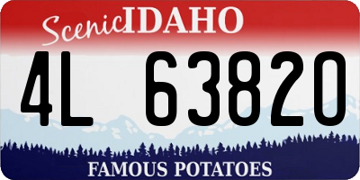 ID license plate 4L6382O