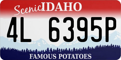 ID license plate 4L6395P