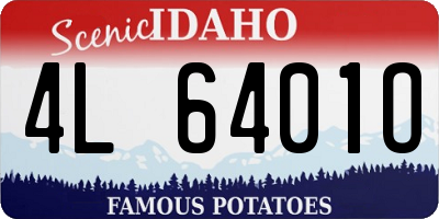 ID license plate 4L6401O
