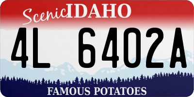 ID license plate 4L6402A
