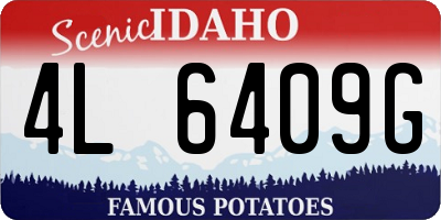 ID license plate 4L6409G