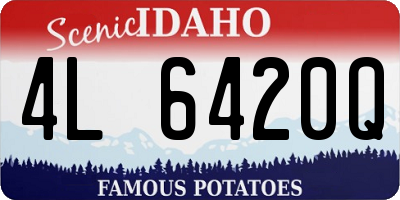 ID license plate 4L6420Q