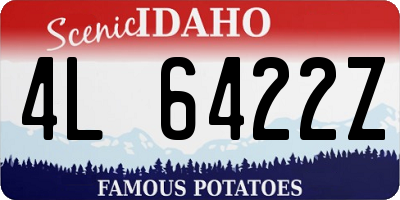 ID license plate 4L6422Z
