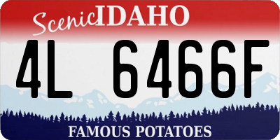 ID license plate 4L6466F