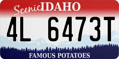 ID license plate 4L6473T