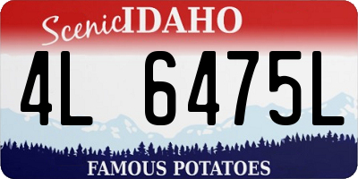 ID license plate 4L6475L