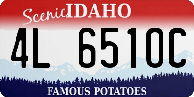ID license plate 4L6510C